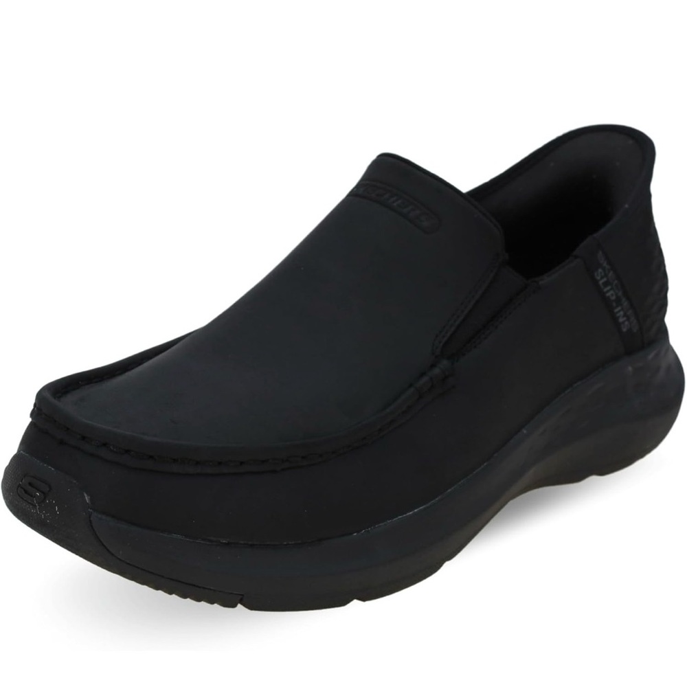 Skechers Men's Black Slip-On Loafers